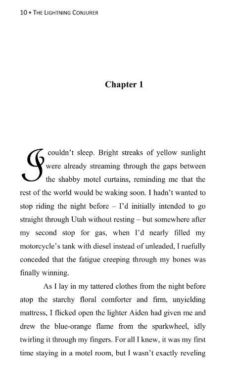 Signed copy of The Enlightening (The Lightning Conjurer #2)