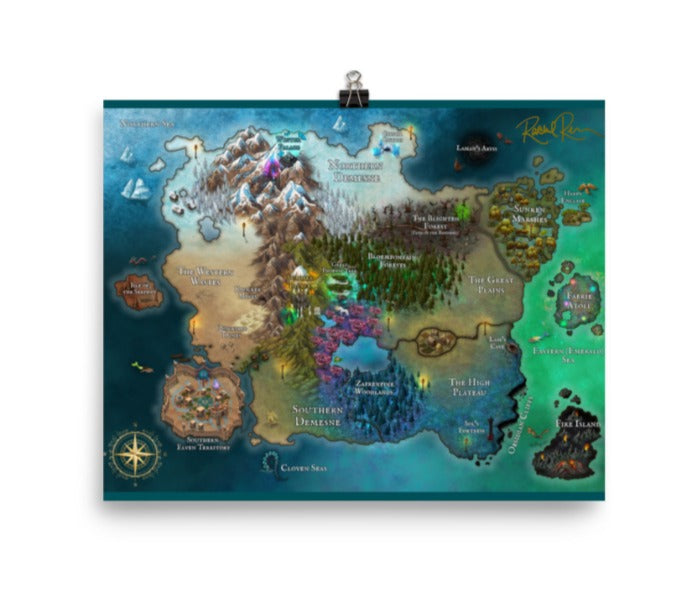 SIGNED Premium Poster of the Fae Realm (from the Gilded Blood series)