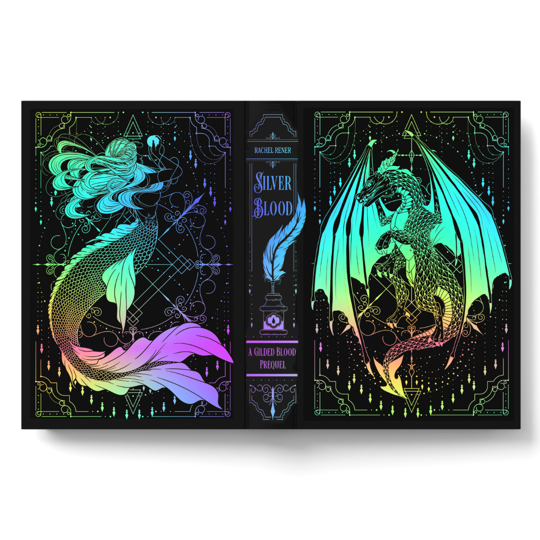 Silver + Gilded Blood Limited edition blackout set with holographic dual slipcase
