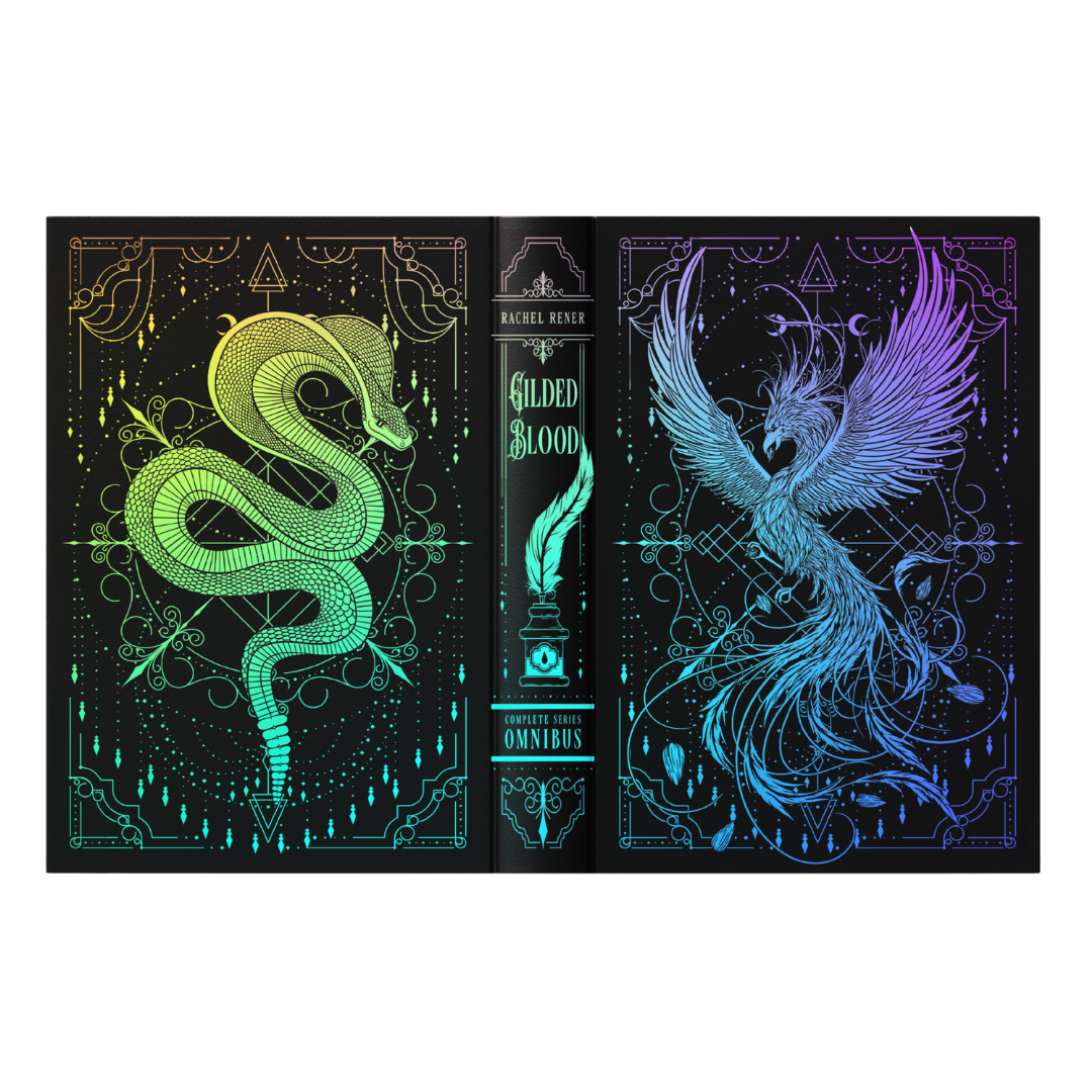 Silver + Gilded Blood Limited edition blackout set with holographic dual slipcase