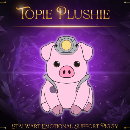 Topie Plushie (available for preorder on Pledgebox!)