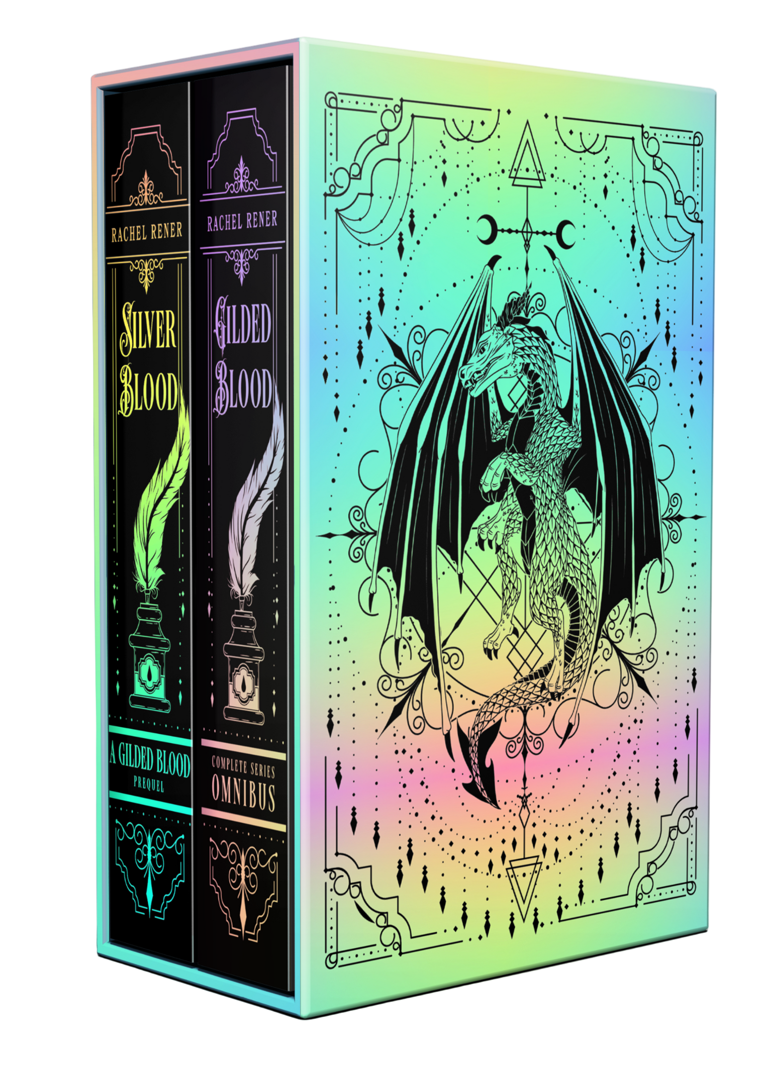 Silver + Gilded Blood Signed 2-Book Collector's Set