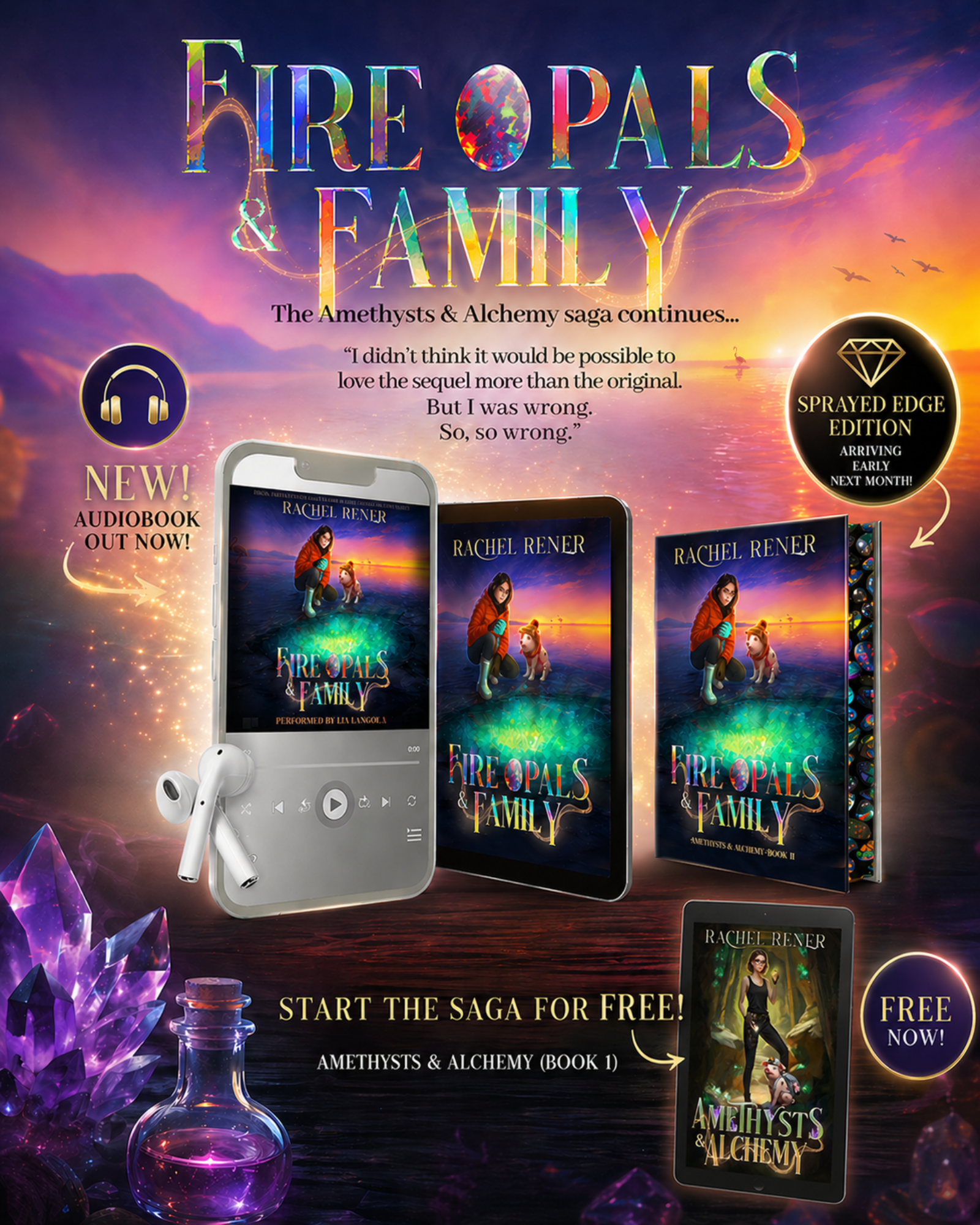 Audiobooks, stretch goals, and FREE stuff, oh my!!!!