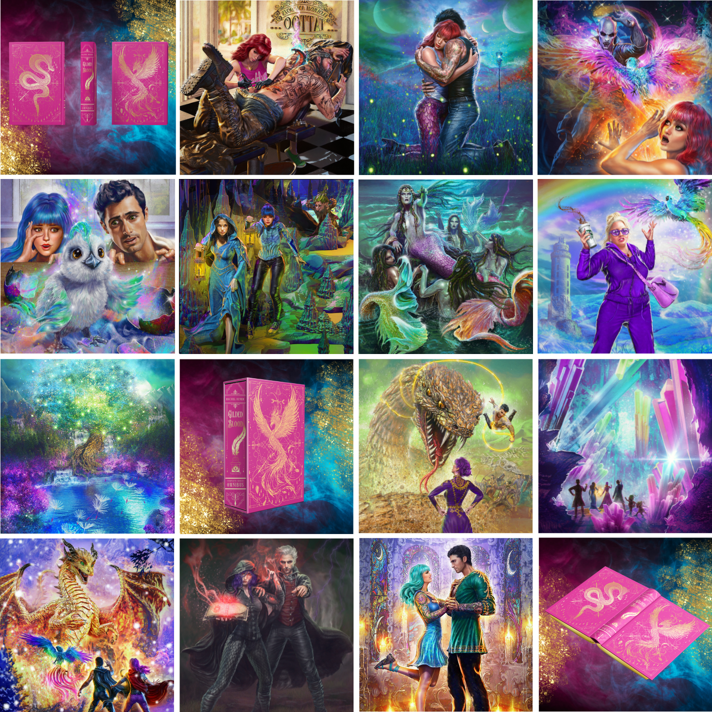 Silver + Gilded Blood Signed 2-Book Collector's Set