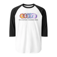 The Lightning Conjurer Series 3/4 sleeve raglan shirt with elements