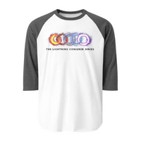 The Lightning Conjurer Series 3/4 sleeve raglan shirt with elements