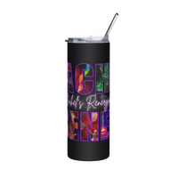 Rachel's Renergades stainless steel tumbler.