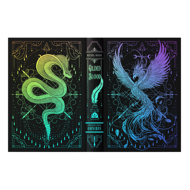 Silver + Gilded Blood Limited edition blackout set with holographic dual slipcase